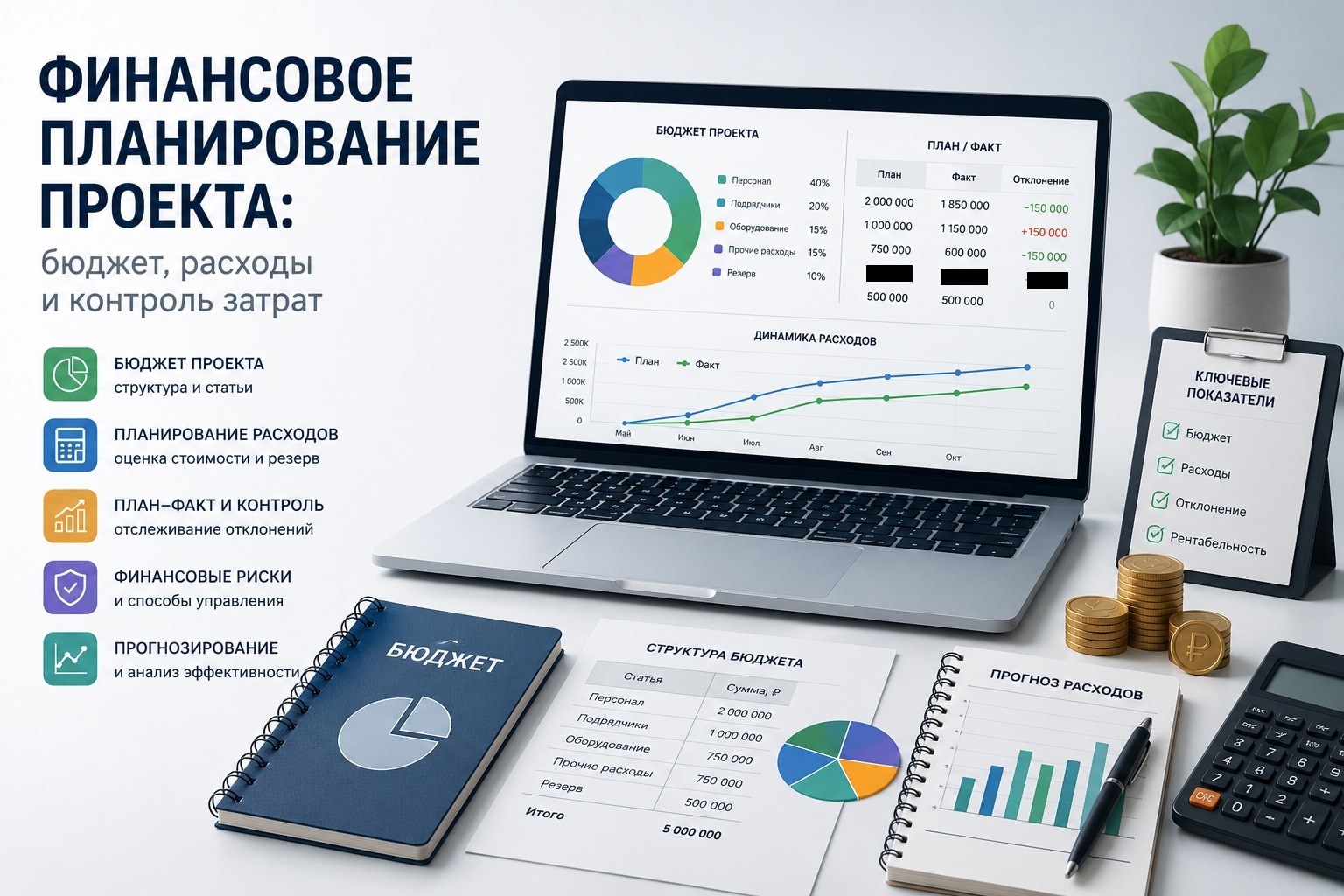 Финансовое планирование проекта: бюджет, расходы и контроль затрат